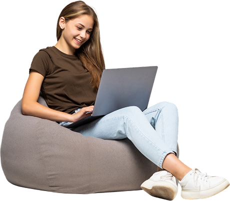 Person working on laptop